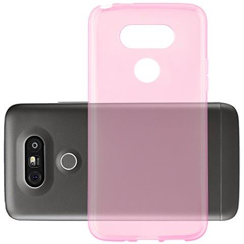 Custodia Compatibile Con Lg G5 In Rosa Transparente - Coperchio Protettivo In Silicone Tpu Flessibile - Foto 1