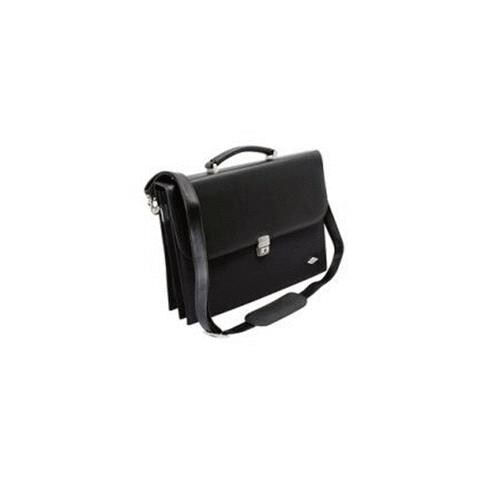 Ladies Flap-Over Briefcase Ventriquattore da donna Nero - Foto 1