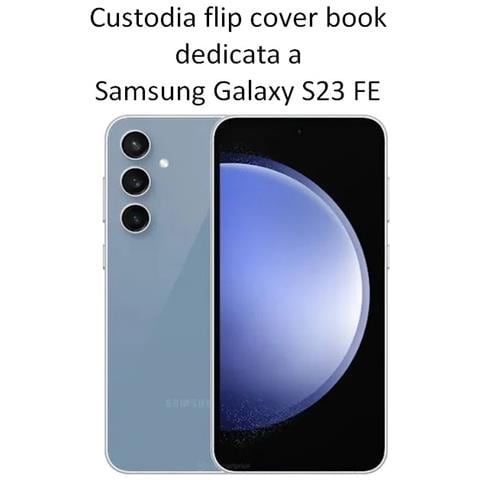 Custodia A Libro Book Case Per Samsung Galaxy S23 Fe S711 Red-navy - Foto 2