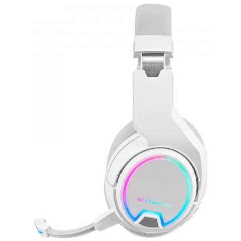 Mhw-100 White, Cuffie Wireless Argb Flow, Ultraleggero, Enc Attivo, Compatibilità Universale - Foto 2