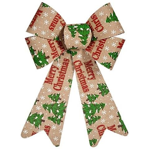Fiocco Merry Christmas Decorazione Natalizia Multicolore Pvc 16 X 24 X 4 Cm (12 Unità) - Foto 2