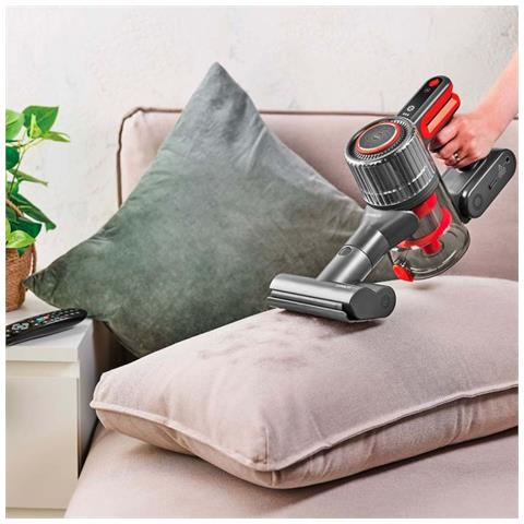 SR550 Aspirapolvere a bastone 2 in 1 Batteria Secco EPA Senza sacchetto Nero, Rosso - Foto 2