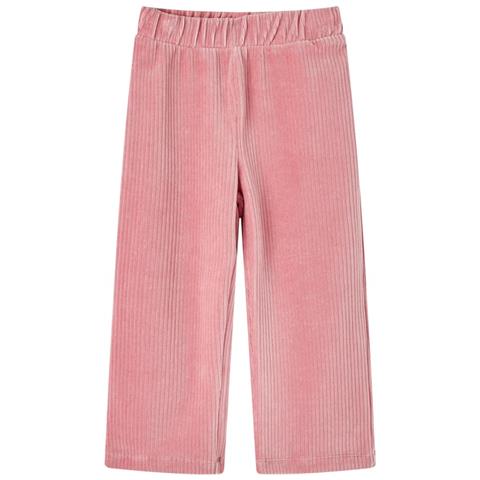 Pantaloni Per Bambini In Velluto A Coste Rosa Chiaro 128 - Foto 1