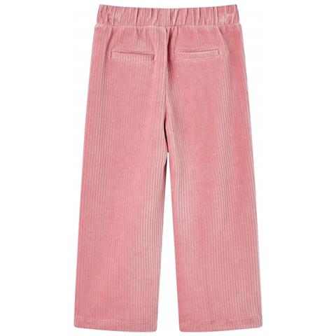 Pantaloni Per Bambini In Velluto A Coste Rosa Chiaro 128 - Foto 2