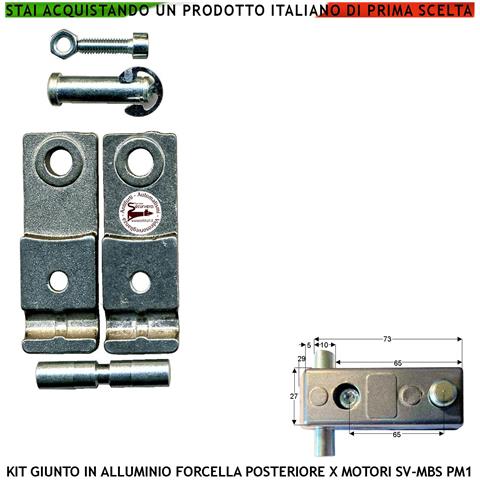 Snodo O Forcella Posteriore In Alluminio 121091 Para Strappi O Sforzi Eccessivi E Leggeri Adattamenti Ricambio Per Mot - Foto 1