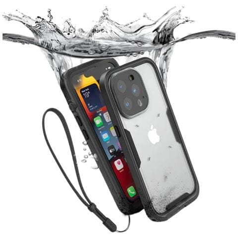 Cover Waterproof Total Protection Per Iphone 14 Pro Max, Nero - Foto 2