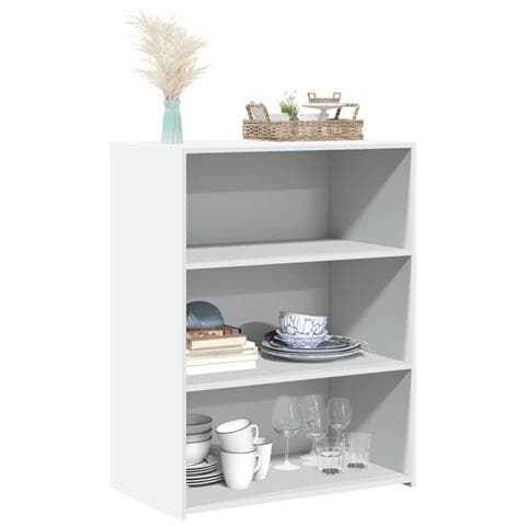 Credenza Bianca 70x41x93 Cm In Legno Multistrato - Foto 3