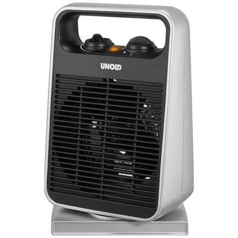 86116 stufetta elettrica Interno Nero, Argento 2000 W Riscaldatore ambiente elettrico con ventilatore - Foto 1