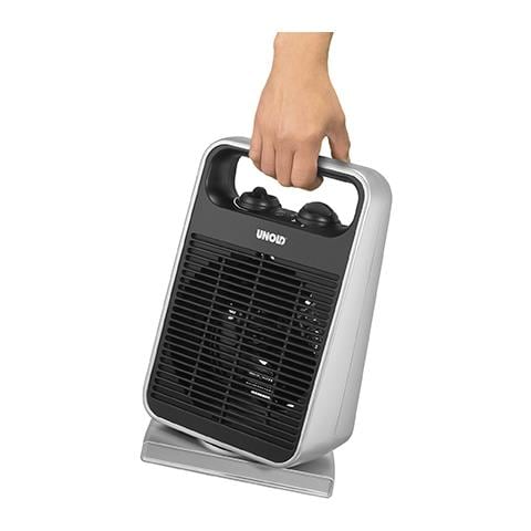 86116 stufetta elettrica Interno Nero, Argento 2000 W Riscaldatore ambiente elettrico con ventilatore - Foto 2