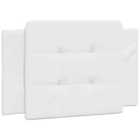Cuscino Testiera Bianco 80 Cm In Similpelle - Foto 2
