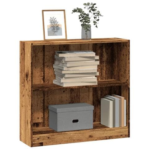 Libreria Legno Antico 80x24x76 Cm In Legno Multistrato - Foto 1