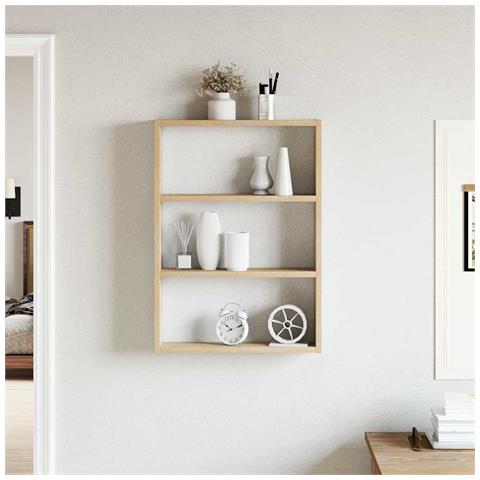 Scaffale A Parete Rovere Sonoma 43x9x60 Cm In Truciolato - Foto 3