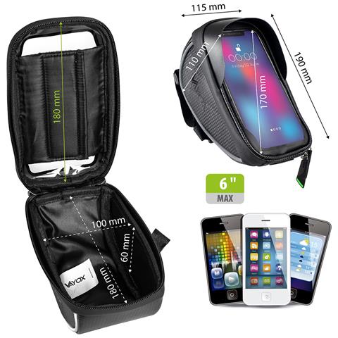 Borsa Da Bici A Manubrio Singolo + Porta Telefono Va0169 Vayox - Foto 8