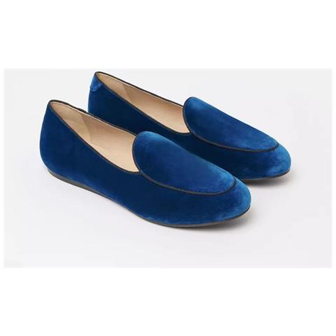 Mocassino In Pelle Blu - Eu42.5/us9.5 - Foto 2
