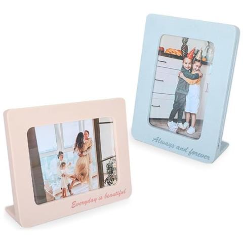 Set Portafoto 2 Pezzi 18 Cm X 22,5 Cm 15,5 X 20 Cm - Foto 1