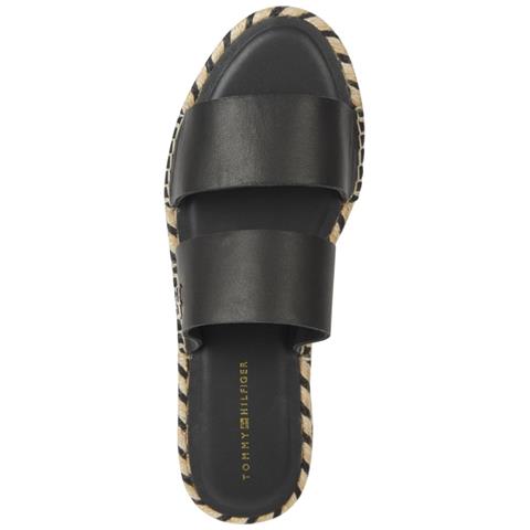 Flat Sandal Sandali Pelle Scarpe Donna Nero Eu 36, Fw0fw07931 Bds - Foto 3