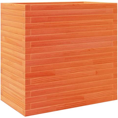 Fioriera Giardino Marrone Cera 70x40x68,5cm Legno Massello Pino - Foto 1