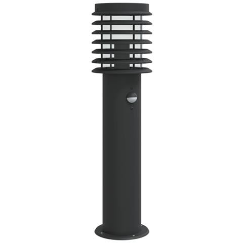 Lampada da Terra per Esterni Sensore Nera 60 cm in Acciaio - Foto 1