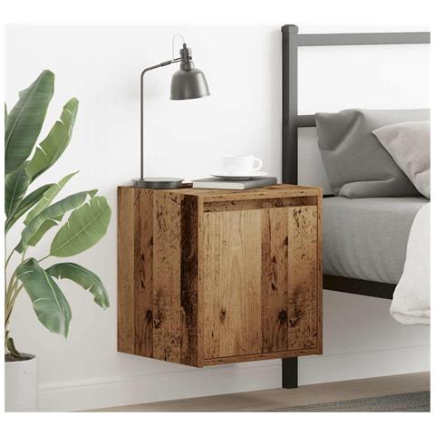 Comodini a Muro 2 pz Legno Antico 38x34x40 cm - Foto 1