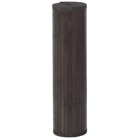 Tappeto Rettangolare Marrone Scuro 70x1000 Cm In Bambù - Foto 3