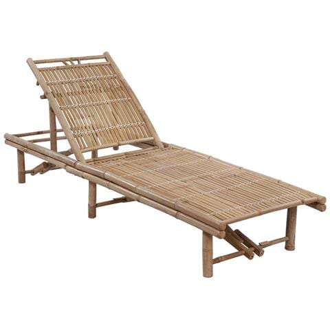 Lusso Casadino -  Lettino Prendisole Da Giardino Con Cuscino In Bambù - Foto 1