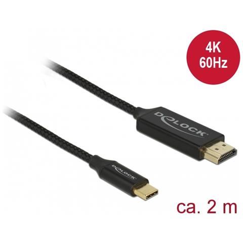84905 cavo e adattatore video 2 m USB tipo-C HDMI tipo A (Standard) Nero - Foto 2