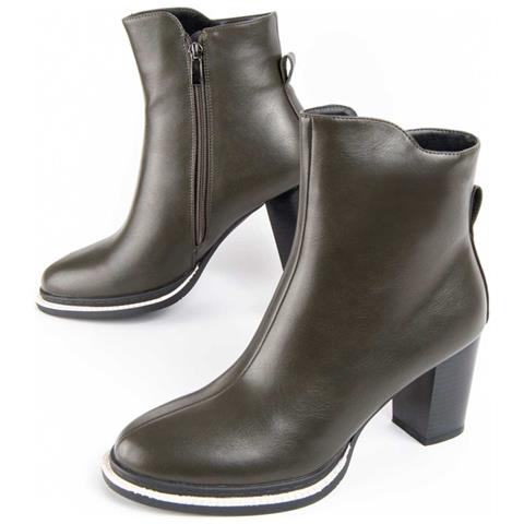Stivaletto Con Tacco Vareli2 Verde Verde Materiale Sintetico E Tessile - Foto 1