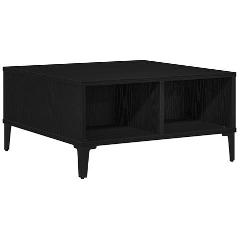 Tavolino da caffè Nero Rovere 60x60x30 cm Legno ingegnerizzato - Foto 1