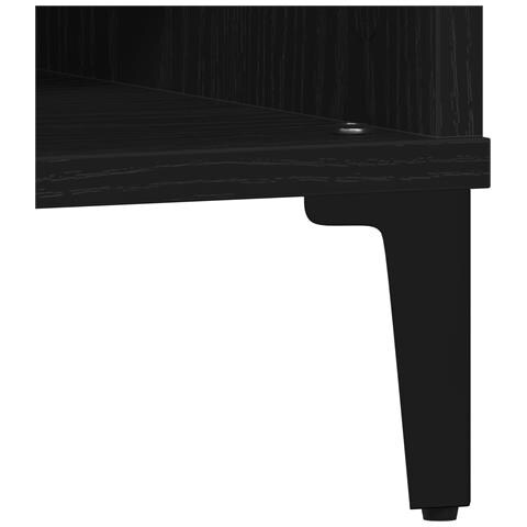 Tavolino da caffè Nero Rovere 60x60x30 cm Legno ingegnerizzato - Foto 9