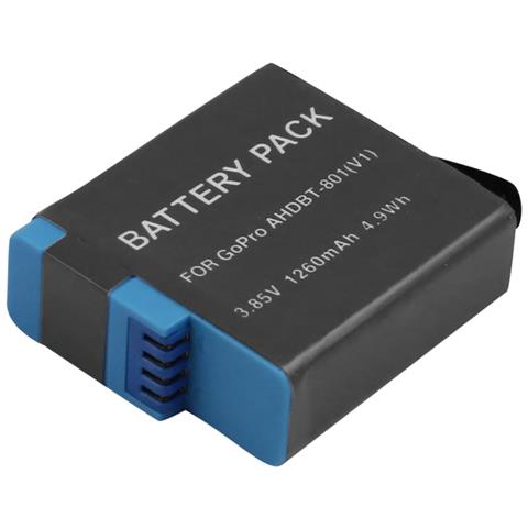 Batteria Per Gopro Hero 8 Camera Li-ion 3.85v 1260mah 4. 9wh - Foto 1