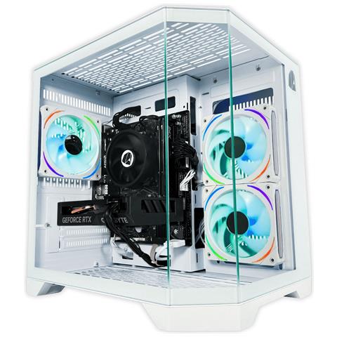 Pc Gaming Pack Silver Plus Bianco - R5 5500, Rx 6600 8 Gb, 16 Gb Ddr4, 1 Tb M2, Win11, Monitor 24"" Fhd 120hz Ips E Accessori Gaming Completi - Pronto Per Giocare - Foto 2