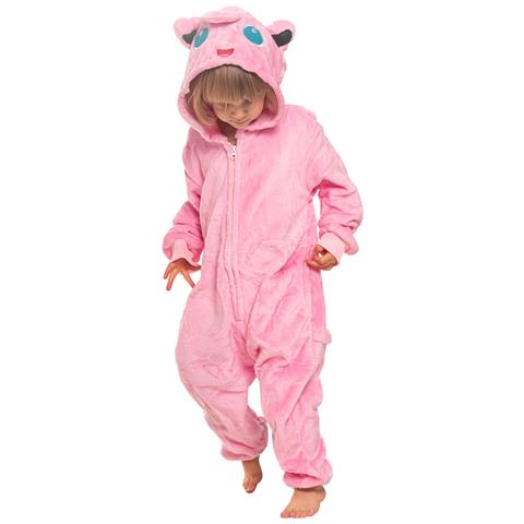 Pigiama Per Bambini Costume Kigurumi Onesie Jiggly Puff Pokemon Rosa 125-135 - Foto 2