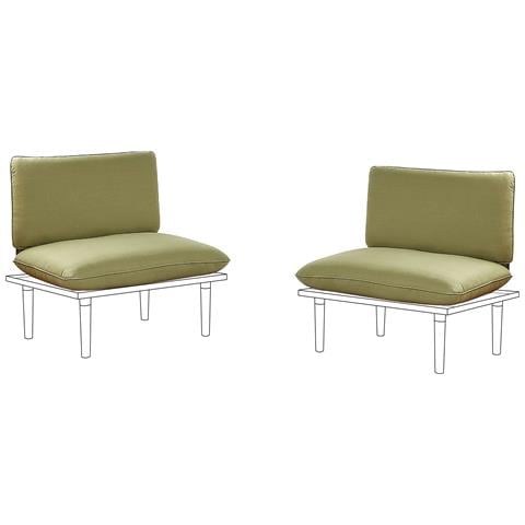 Set Di Copricuscini Per Esterni Frascati Verde Oliva - Foto 2