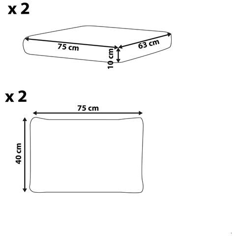 Set Di Copricuscini Per Esterni Frascati Verde Oliva - Foto 7
