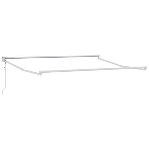 Tenda da Sole Bianco 3,5 x 2,5 m Metallo - Foto 1