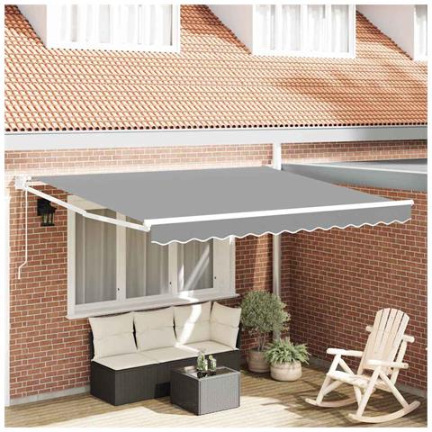 Tenda da Sole Bianco 3,5 x 2,5 m Metallo - Foto 2
