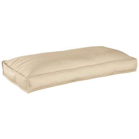 Cuscino per pallet per seduta/schienale beige 120x60x12 cm in tessuto Oxford - Foto 2