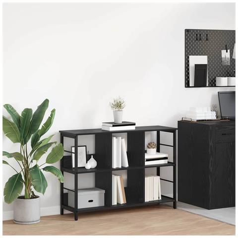 Libreria Rovere Nero 102 x 32 x 72,5 cm Legno multistrato - Foto 2