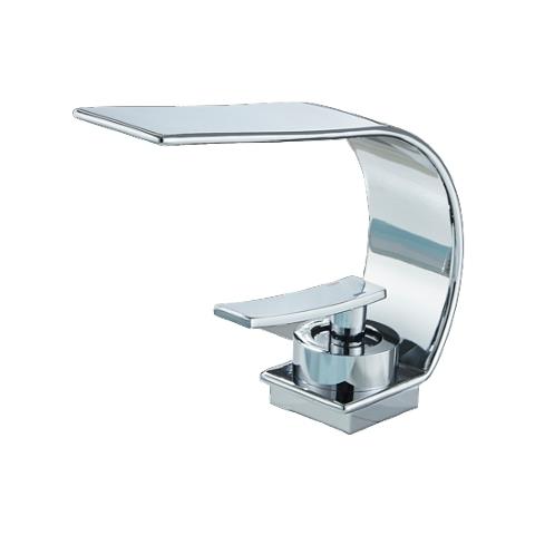 Rubinetto per lavabo da bagno, Blackswan, tipo M248, modello Waves cromato, misura 20,5 cm - Foto 1