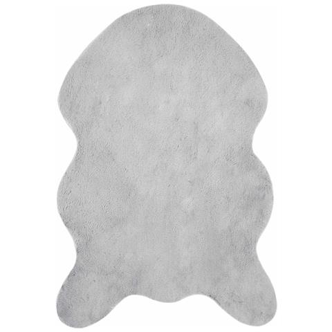 Tappeto in Pelliccia Sintetica di Coniglio Olite Grigio - Foto 1