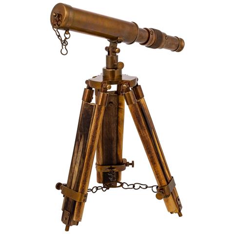 Telescopio Con Treppiede In Legno E Metallo 4x2x25h - Foto 1