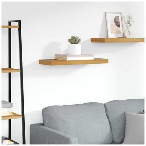 Scaffale da parete Marrone 50 x 23 x 4 cm Legno multistrato - Foto 2