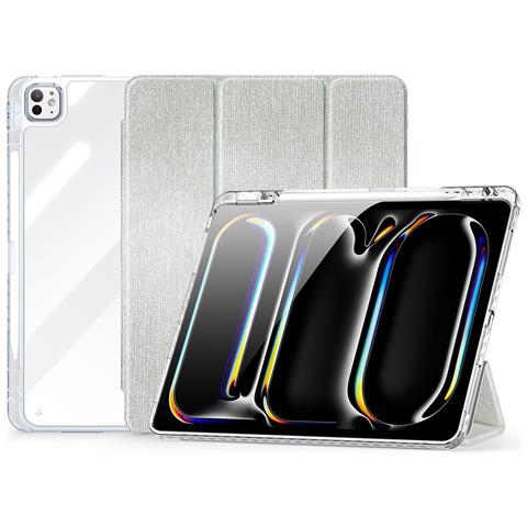 Cover per iPad Pro 13 (2024) - TPU+PC+Pelle /PU, Verde, Auto Wake /Sleep - Foto 1