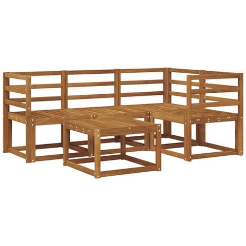 Set di divani da esterno 5 pcs Naturale - Foto 1