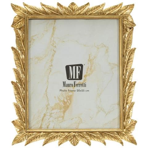 Cornice Portafoto Laurel Oro Con Decoro A Foglie Di Alloro 20x25 Cm - Foto 2