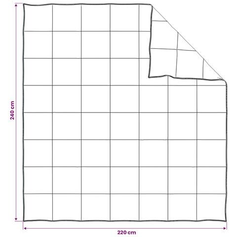 Piumino Letto Estivo Bianco 240 x 220 cm Bambù - Foto 7