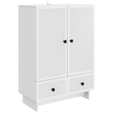 Credenza Bianco 66 x 34,5 x 95 cm Legno ingegnerizzato - Foto 1