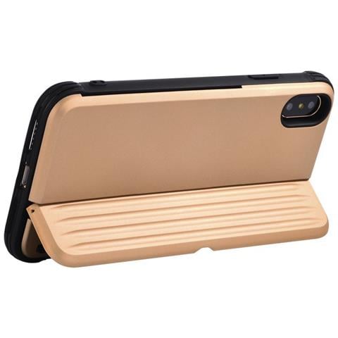Custodia Dorata Per Iphone X / Xs Con Slot Per Schede - Foto 1