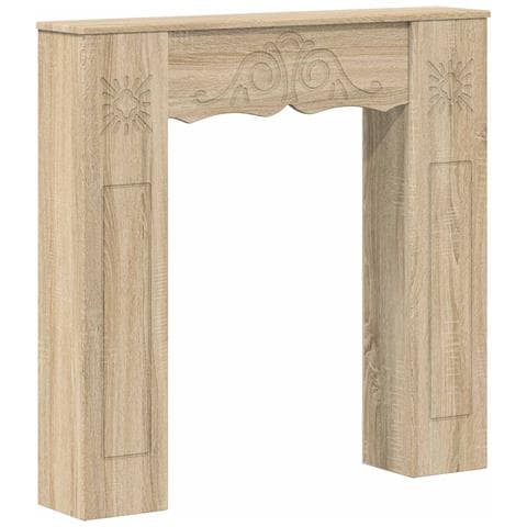 Cornice per camino Rovere Sonoma 102 x 20 x 102 cm - Foto 1