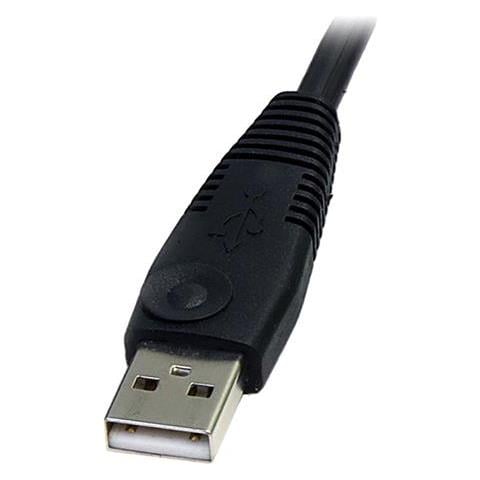 Cavo switch KVM DisplayPort USB 4 in 1 con audio e microfono 1,8 m - Foto 2
